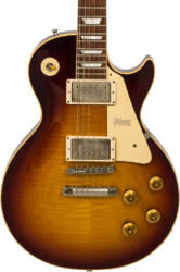 Single-cut-e-gitarre Gibson Custom Shop Burstdriver Les Paul Standard #871301 - Vos havana fade