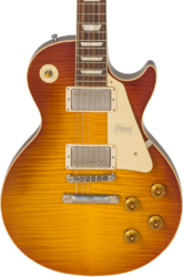 Single-cut-e-gitarre Gibson Custom Shop M2M 1958 Les Paul Standard #89886 - Aged royal teaburst