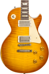 Single-cut-e-gitarre Gibson Custom Shop M2M 1959 Les Paul Standard Reissue #932160 - Murphy lab heavy light aged golden poppy burst