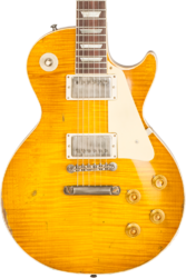 Single-cut-e-gitarre Gibson Custom Shop M2M 1959 Les Paul Standard Reissue #94548 - Murphy Lab Ultra Heavy Aged Lemon Burst