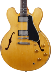 Semi-hollow e-gitarre Gibson Custom Shop 1959 ES-335 Reissue - Murphy lab ultra heavy aged vintage natural