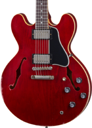 Semi-hollow e-gitarre Gibson Custom Shop Murphy Lab 1961 ES-335 Reissue - Heavy aged sixties cherry