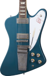 Retro-rock-e-gitarre Gibson Custom Shop Murphy Lab 1963 Firebird V With Maestro Vibrola - Ultra light aged pelham blue