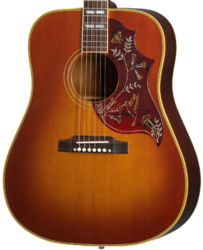 Folk-gitarre Gibson Custom Shop Murphy Lab Acoustic 1960 Hummingbird Fixed Bridge - Light aged cherry sunburst