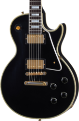 Single-cut-e-gitarre Gibson Custom Shop Murphy Lab 1957 Les Paul Custom 2-Pickup Reissue - Ultra light aged ebony