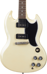 Double cut e-gitarre Gibson Custom Shop Murphy Lab 1963 SG Special Reissue - Ultra light aged classic white