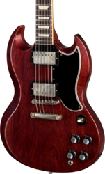 Double cut e-gitarre Gibson Custom Shop 1961 SG Standard Reissue Stop Bar - Vos cherry red
