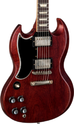 Double cut e-gitarre Gibson Custom Shop 1961 SG Standard Reissue Stop Bar LH - VOS Cherry Red