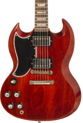 Double cut e-gitarre Gibson Custom Shop 1961 SG Standard Reissue Stop Bar LH #400261 - Vos cherry red