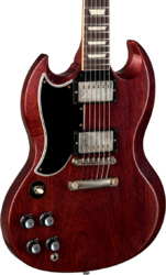 Double cut e-gitarre Gibson Custom Shop 1961 SG Standard Reissue Stop Bar LH - Vos cherry red