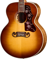 Folk-gitarre Gibson Custom Shop Artisan SJ-200 Elegant Koa - honey burst