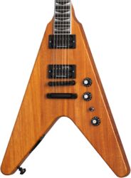 E-gitarre aus metall Gibson Dave Mustaine Flying V EXP - Antique natural