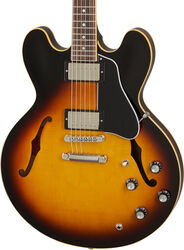 Semi-hollow e-gitarre Gibson ES-335 - Vintage burst