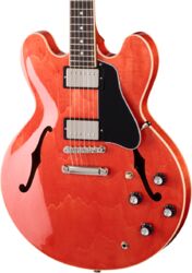 Semi-hollow e-gitarre Gibson ES-335 Custom Color - Watermelon