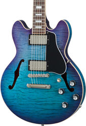 Semi-hollow e-gitarre Gibson ES-339 Figured - Blueberry burst