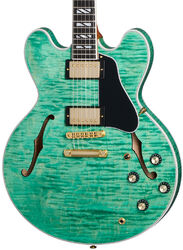 Semi-hollow e-gitarre Gibson ES Supreme - Seafoam green