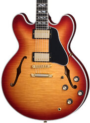 Semi-hollow e-gitarre Gibson ES Supreme - Bourbon burst