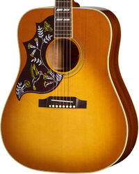 Linkshändige folkgitarre Gibson Hummingbird Original LH (Baggs HiFi DNA Preamp) - Heritage Cherry Sunburst