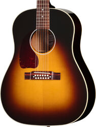 Folk-gitarre Gibson J-45 Standard 12-String LH (Baggs HiFi DNA Preamp) - vintage sunburst