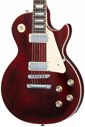 Single-cut-e-gitarre Gibson Les Paul 70s Deluxe Plain Top - Wine red