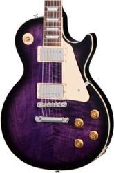 Single-cut-e-gitarre Gibson Original Les Paul Standard 50s Figured Top - Dark purple burst