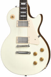 Single-cut-e-gitarre Gibson Les Paul Standard 50s Plain Top - Classic white