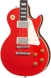 Single-cut-e-gitarre Gibson Les Paul Standard 50s Plain Top Custom Color - Cardinal red