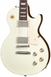 Single-cut-e-gitarre Gibson Les Paul Standard 60s Plain Top - Classic white