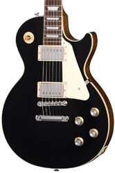 Single-cut-e-gitarre Gibson Les Paul Standard 60s Plain Top Custom Color - Ebony