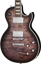 Single-cut-e-gitarre Gibson Mark Morton Les Paul Modern Quilt - Translucent  ebony burst  satin