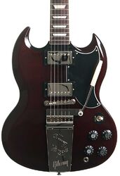 Double cut e-gitarre Gibson SG Standard '61 Maestro Vibrola T-Type - Aged cherry