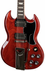 Retro-rock-e-gitarre Gibson SG Standard '61 Sideways Vibrola - Vintage cherry