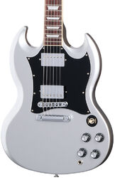 Double cut e-gitarre Gibson SG Standard Custom Color - Silver mist