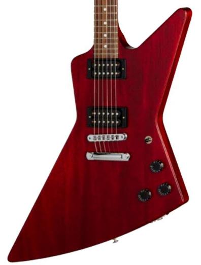E-gitarre aus metall Gibson 80s Explorer - cherry