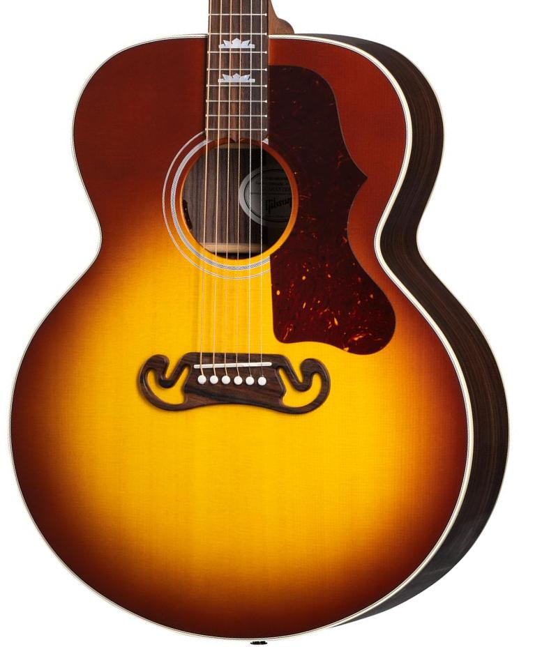 Folk-gitarre Gibson SJ-200 Studio Rosewood 2024 - Satin Rosewood Burst