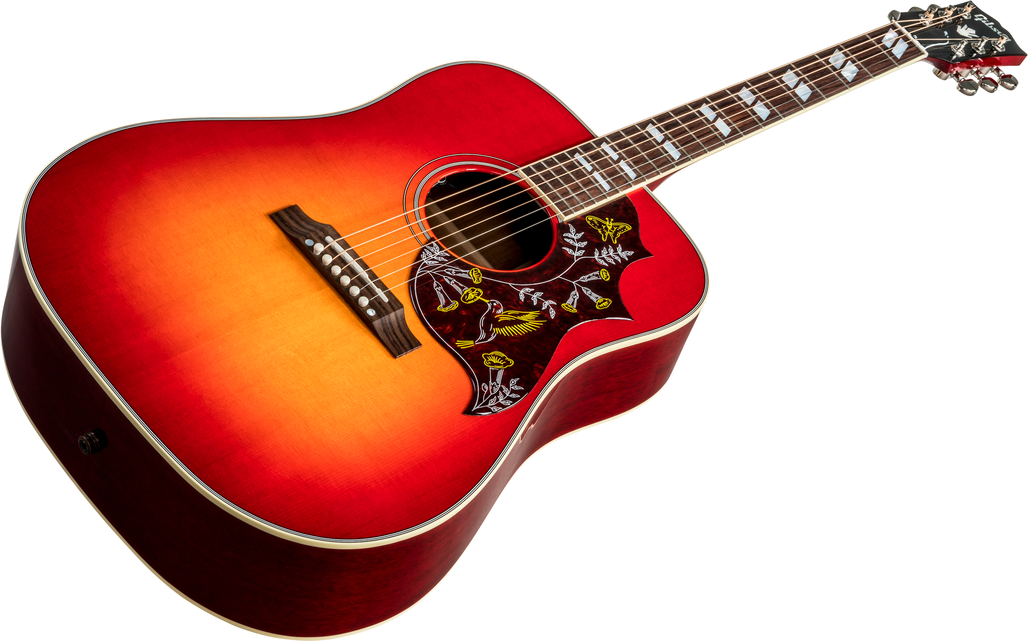 Gibson Hummingbird 2019 Dreadnought Epicea Acajou Rw - Vintage Cherry Sunburst - Westerngitarre & electro - Variation 4