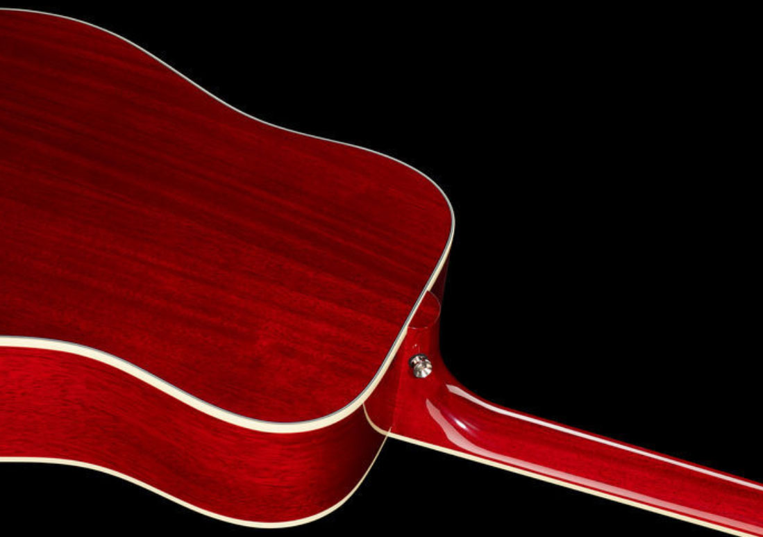 Gibson Hummingbird 2019 Lh Gaucher Dreadnought Epicea Acajou Rw - Vintage Cherry Sunburst - Elektroakustische Gitarre - Variation 3