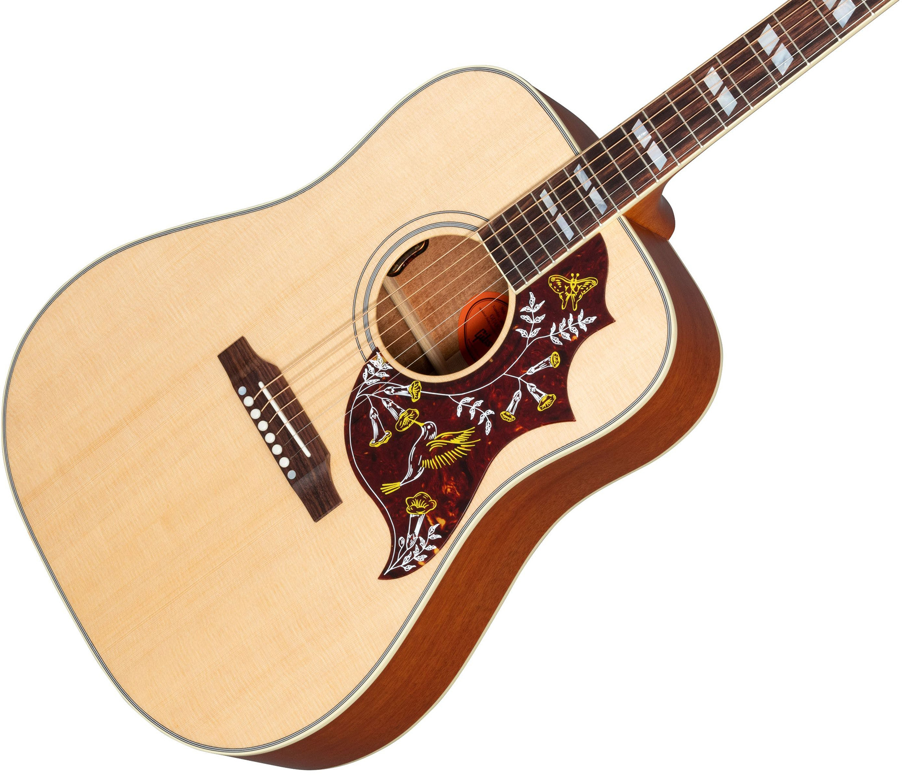 Gibson Hummingbird Faded Original Dreadnought Epicea Acajou Rw - Antique Natural - Westerngitarre & electro - Variation 3