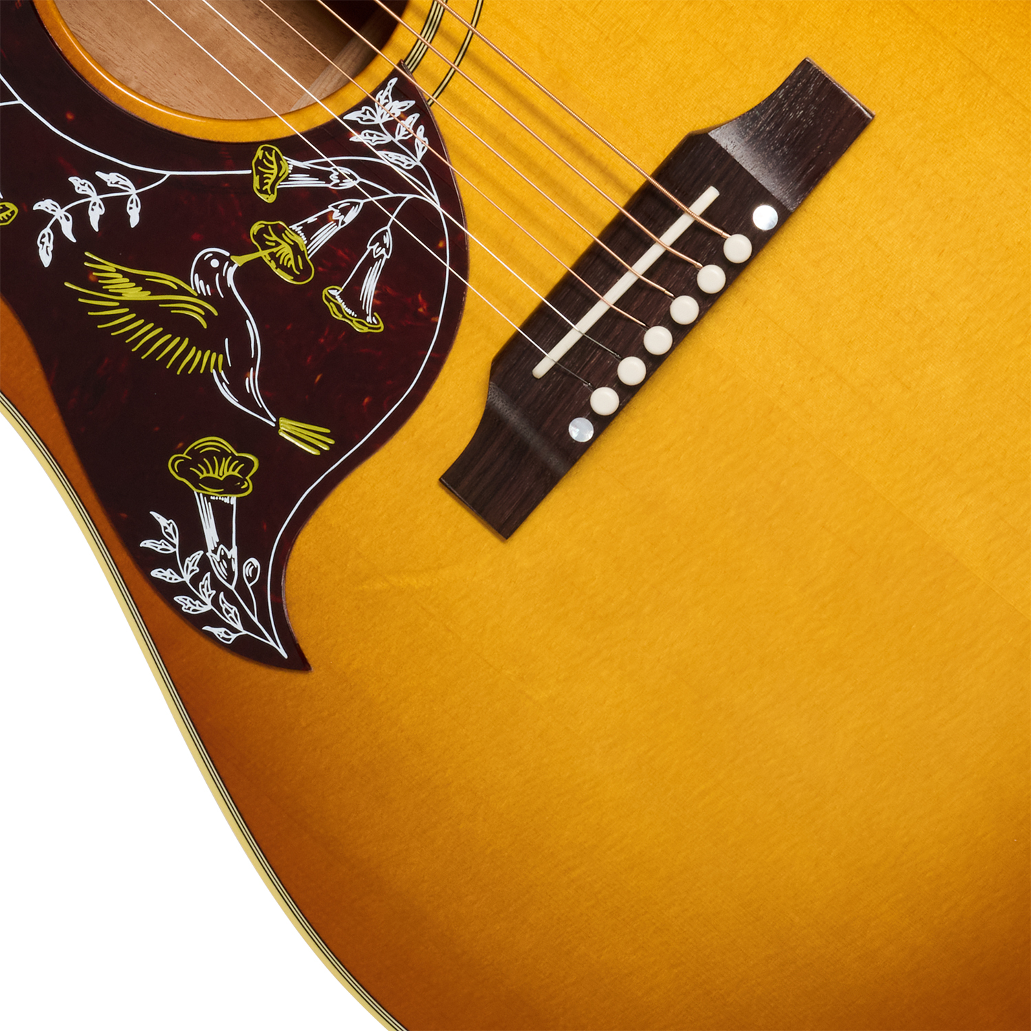Gibson Hummingbird Original Lh (baggs Hifi Dna) Dreadnought Gaucher Epicea Acajou Rw - Heritage Cherry Sunburst - Linkshändige Folkgitarre - Variation