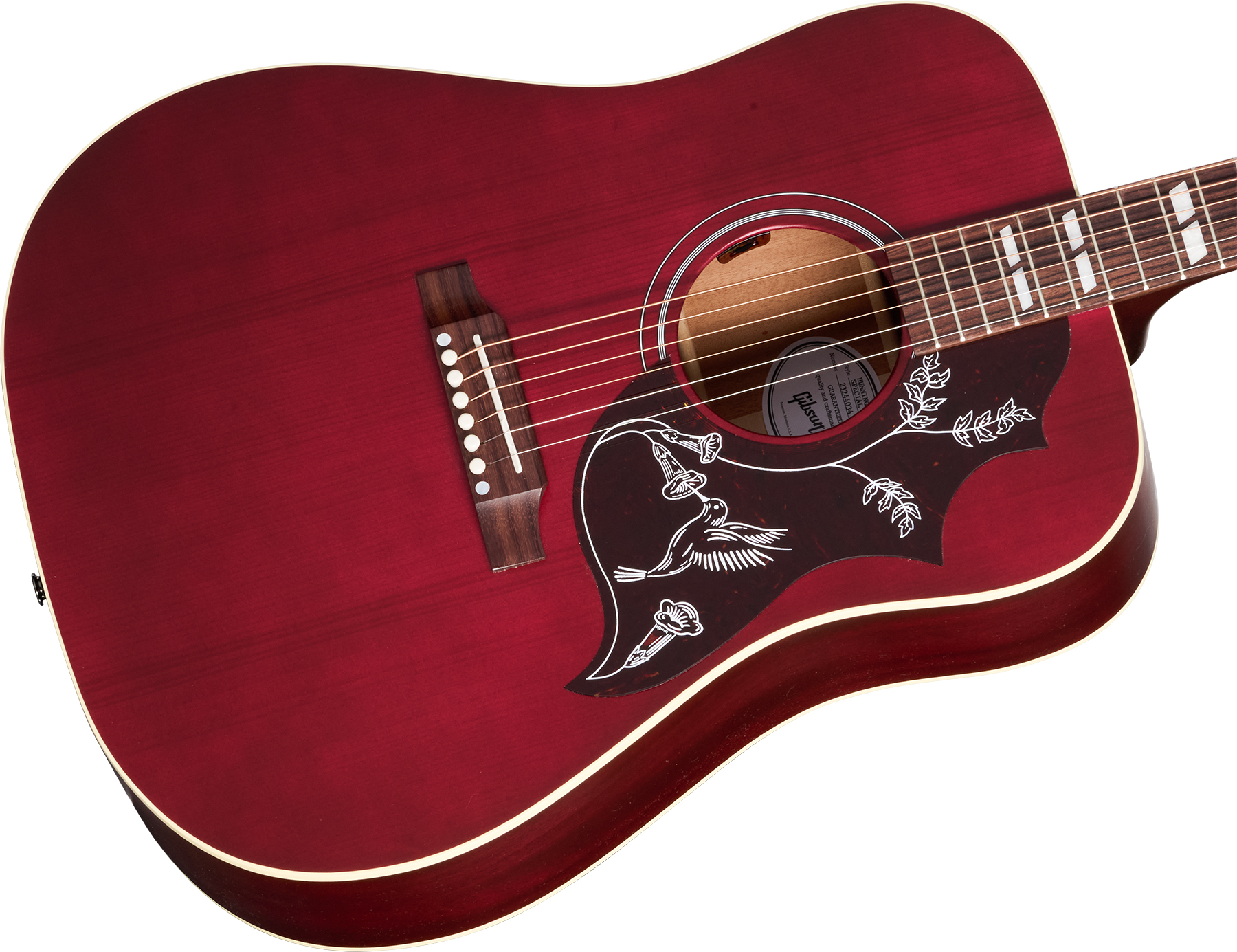 Gibson Hummingbird Special Modern Dreadnought Cbd Epicea Acajou Rw - Satin Wine Red - Folk-Gitarre - Variation 3