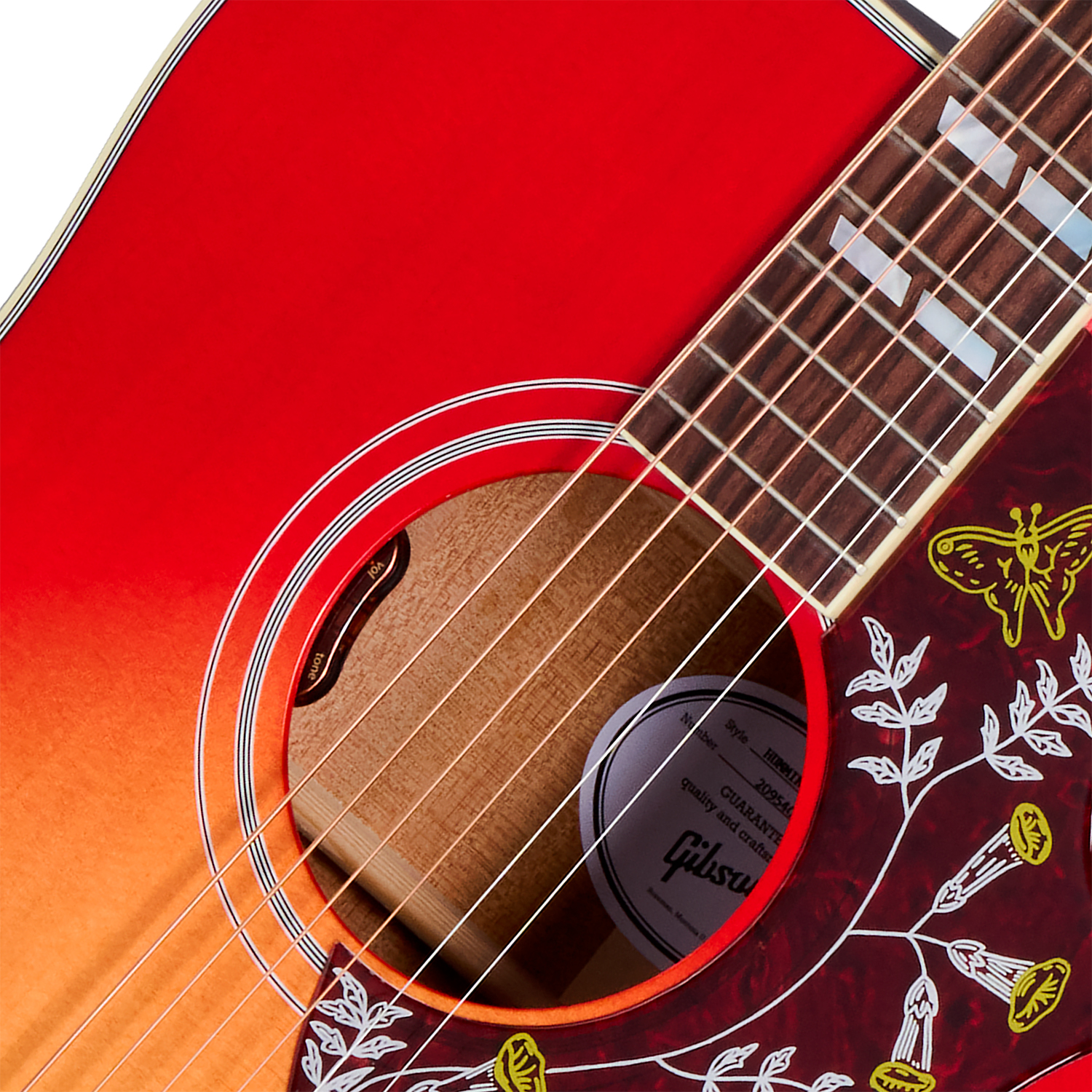 Gibson Hummingbird Standard (baggs Hifi Dna) Dreadnought Epicea Acajou Rw - Vintage Cherry Sunburst - Folk-Gitarre - Variation 2