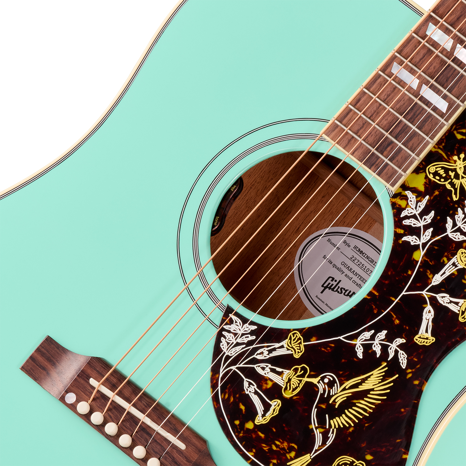Gibson Hummingbird Standard (baggs Hifi Dna) Dreadnought Epicea Acajou Rw - Southwestern Turquoise - Folk-Gitarre - Variation 2