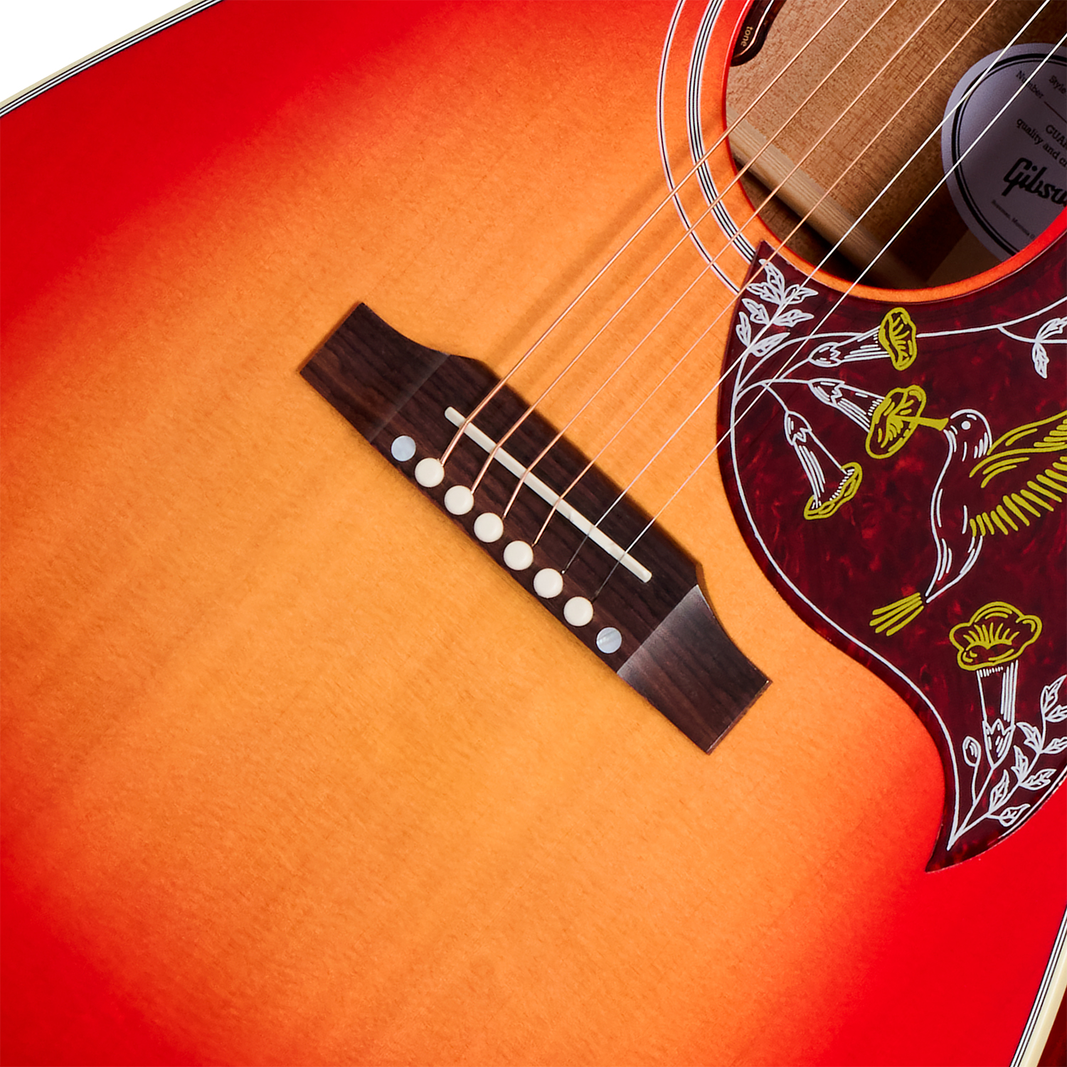 Gibson Hummingbird Standard (baggs Hifi Dna) Dreadnought Epicea Acajou Rw - Vintage Cherry Sunburst - Folk-Gitarre - Variation 3