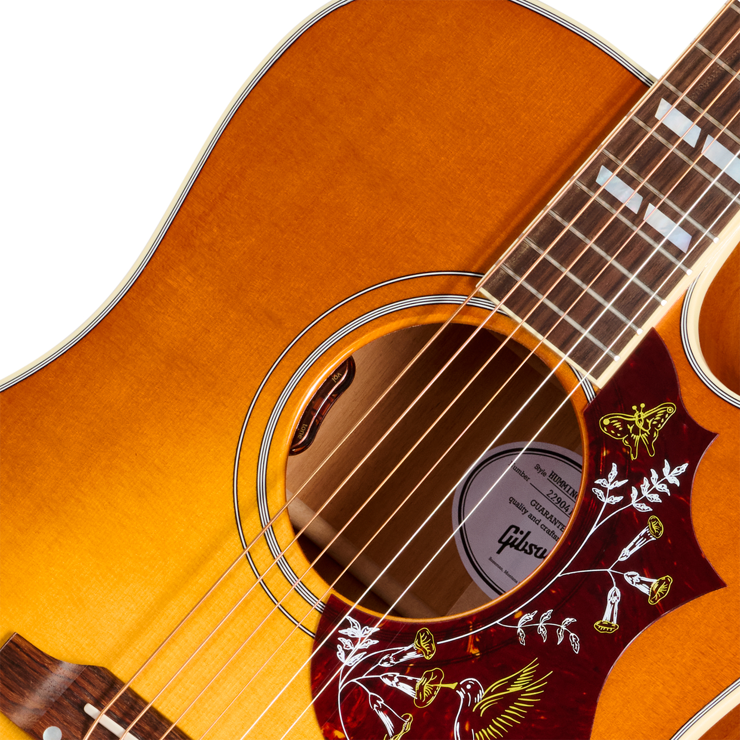 Gibson Hummingbird Standard Ec (baggs Hifi Dna) Dreadnought Cw Epicea Acajou Rw - Heritage Cherry Sunburst - Folk-Gitarre - Variation 2
