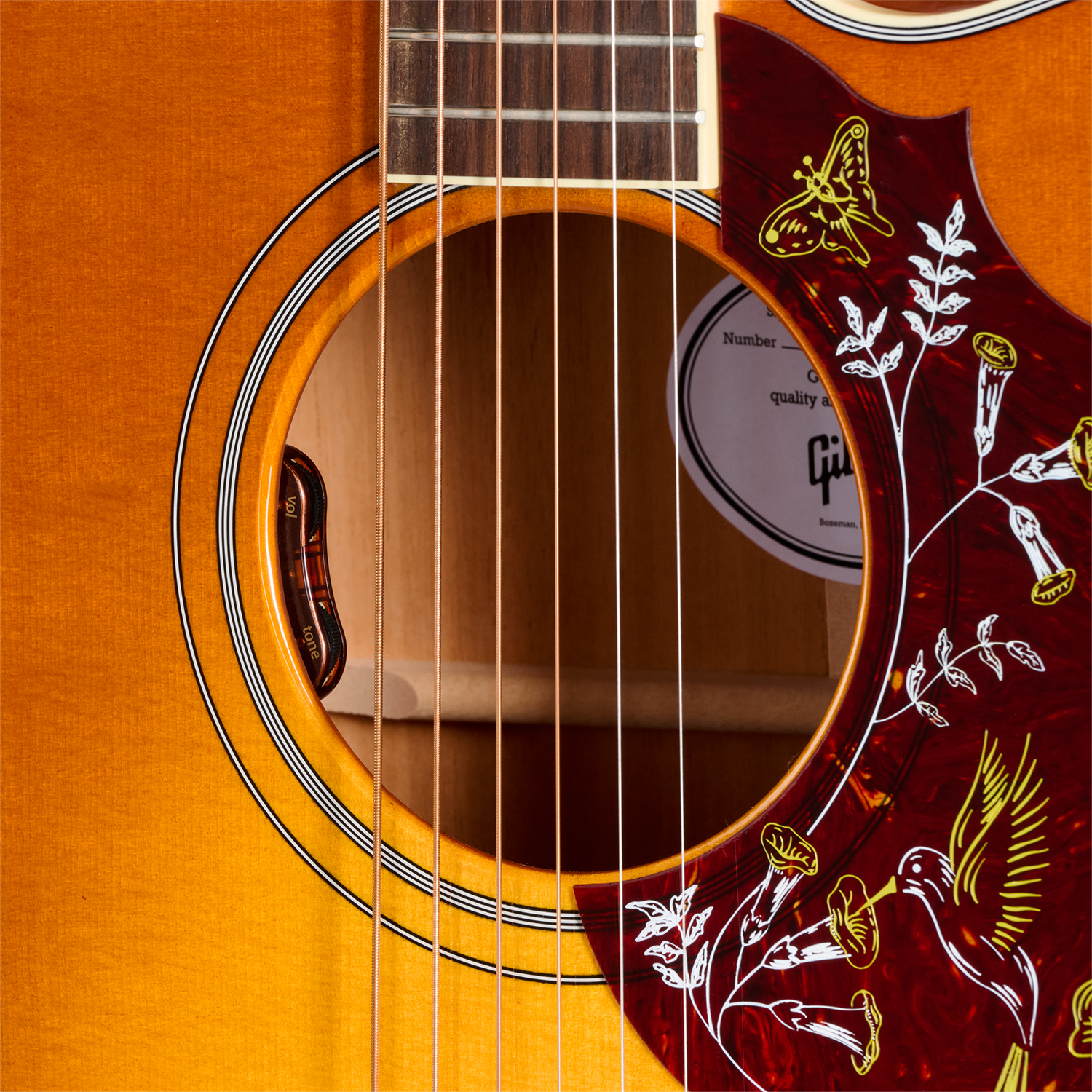 Gibson Hummingbird Standard Ec (baggs Hifi Dna) Dreadnought Cw Epicea Acajou Rw - Heritage Cherry Sunburst - Folk-Gitarre - Variation 4