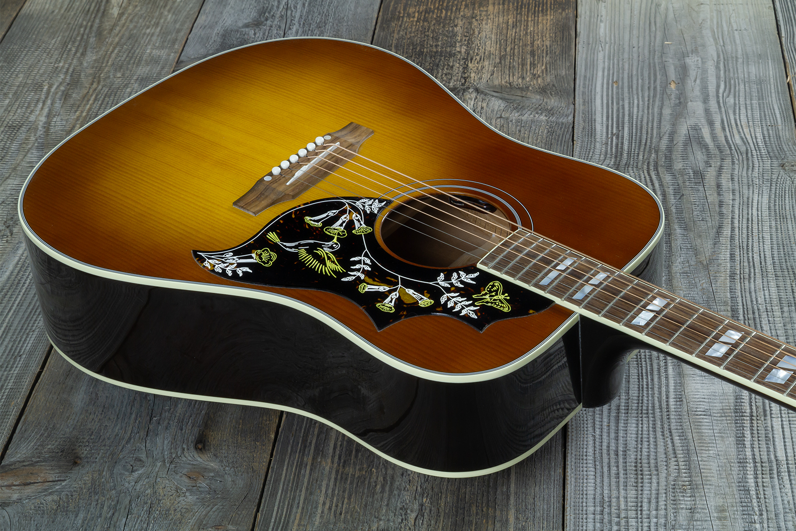 Gibson Hummingbird Standard Modern Dreadnought Epicea Acajou Rw - Honey Burst - Folk-Gitarre - Variation 7