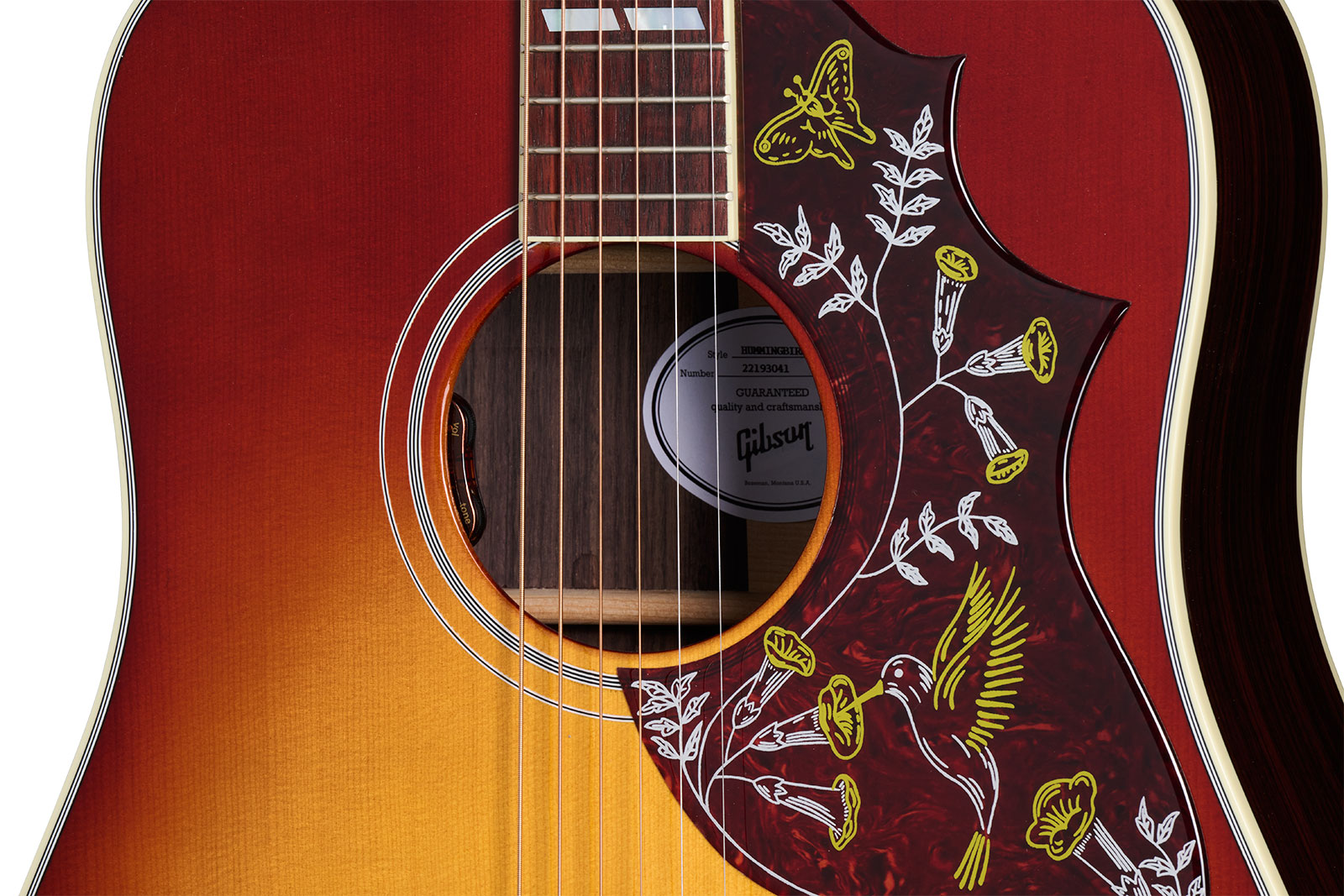 Gibson Hummingbird Standard Rosewood Dreadnought Epicea Acajou Rw - Rosewood Burst - Elektroakustische Gitarre - Variation 3