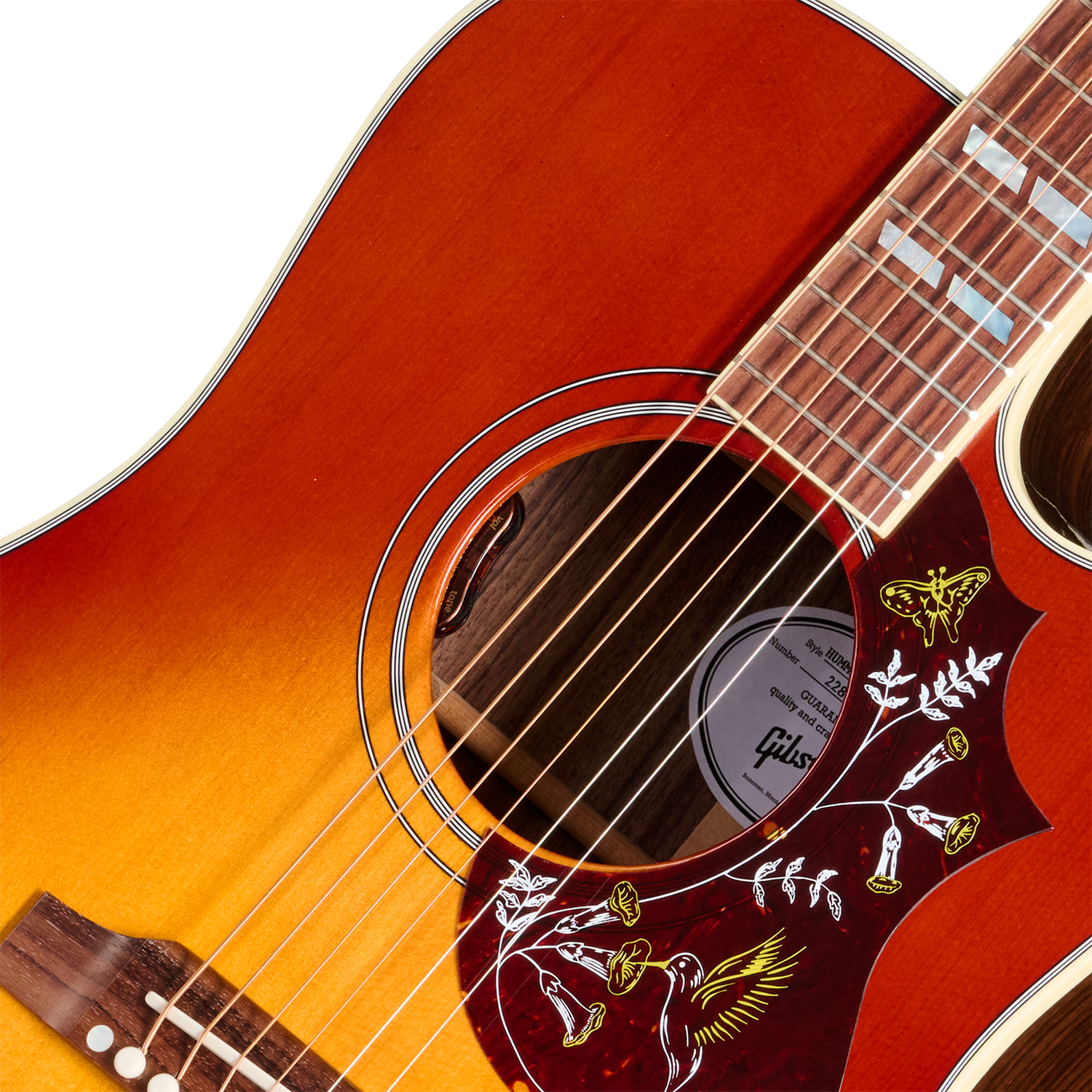 Gibson Hummingbird Standard Rosewood Ec (baggs Hifi Dna) Dreadnought Cw Epicea Palissandre Rw - Rosewood Burst - Folk-Gitarre - Variation 2