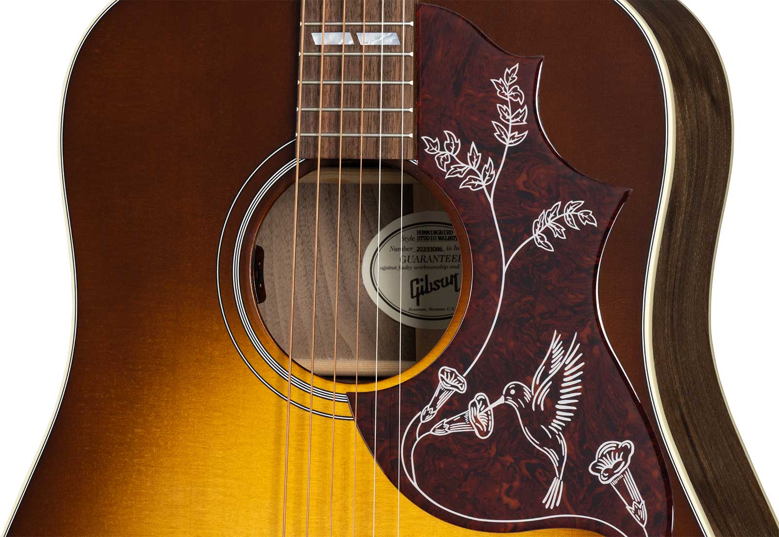 Gibson Hummingbird Studio Walnut Modern 2024 Dreadnought Epicea Noyer Noy - Vintage Sunburst - Folk-Gitarre - Variation 4