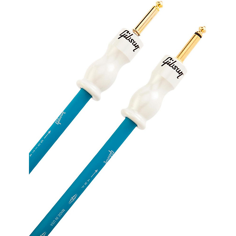 Gibson Instrument Pure Cable Jack Droit 12ft.3.66m Blue - - Kabel - Variation 1